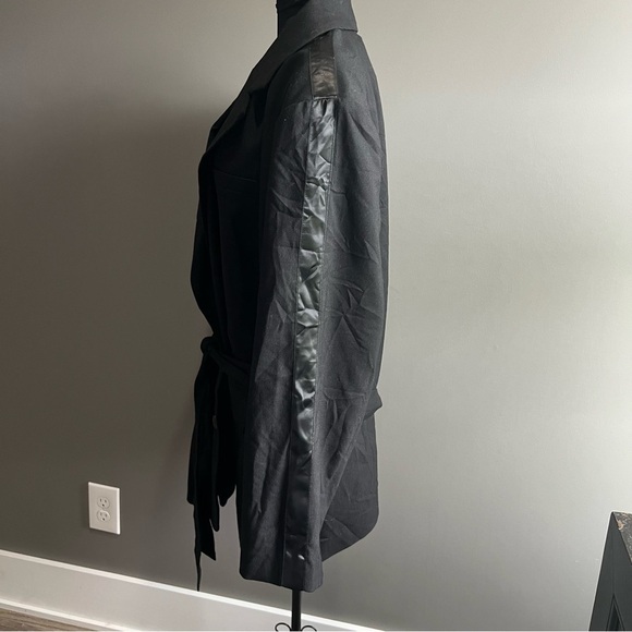 FUTURE COLLECTIVE Kahlana Barfield Brown Black Tie-Front Blazer Jacket 2x NWT - Picture 5 of 13